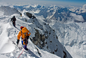 Kit DesLauries on the Summit Ridge of Mount Everest