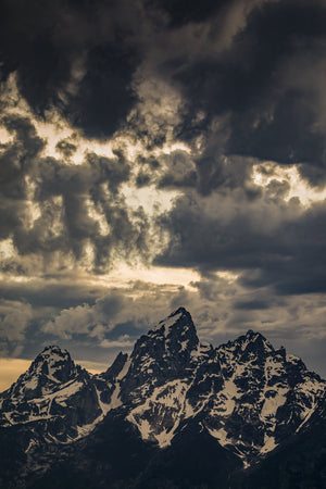 Clouds Building Over the Tetons