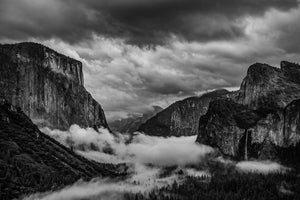 Yosemite Valley After the Storm Black & White